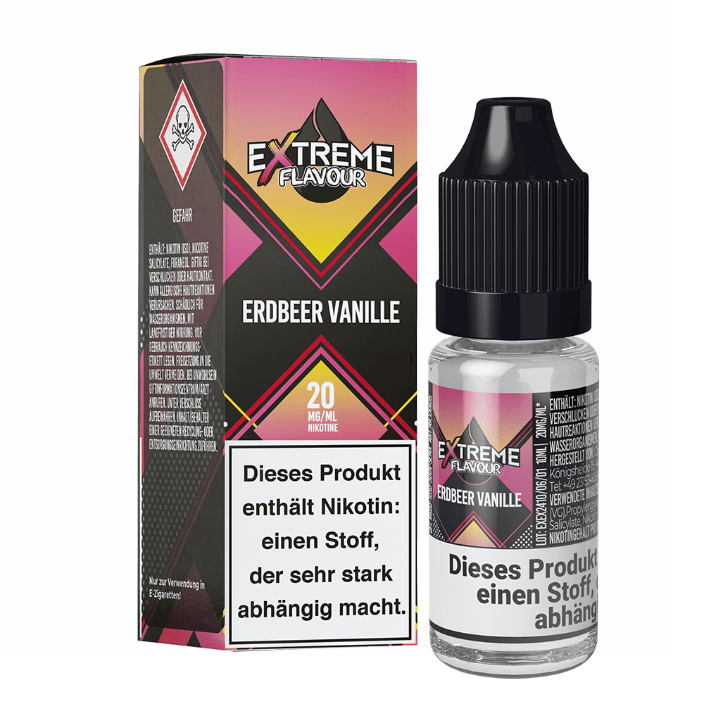 Liquid Erdbeer Vanille - Extreme Flavour Hybrid Nicsalt Liquid Erdbeer Vanille - Extreme Flavour Hybrid Nicsalt