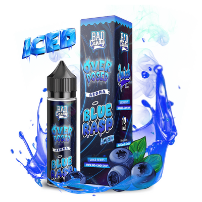 Aroma Blue Rasp Iced - Bad Candy Juicd