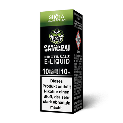 Liquid Shota Saure Beeren - Samurai Nikotinsalz 10mg