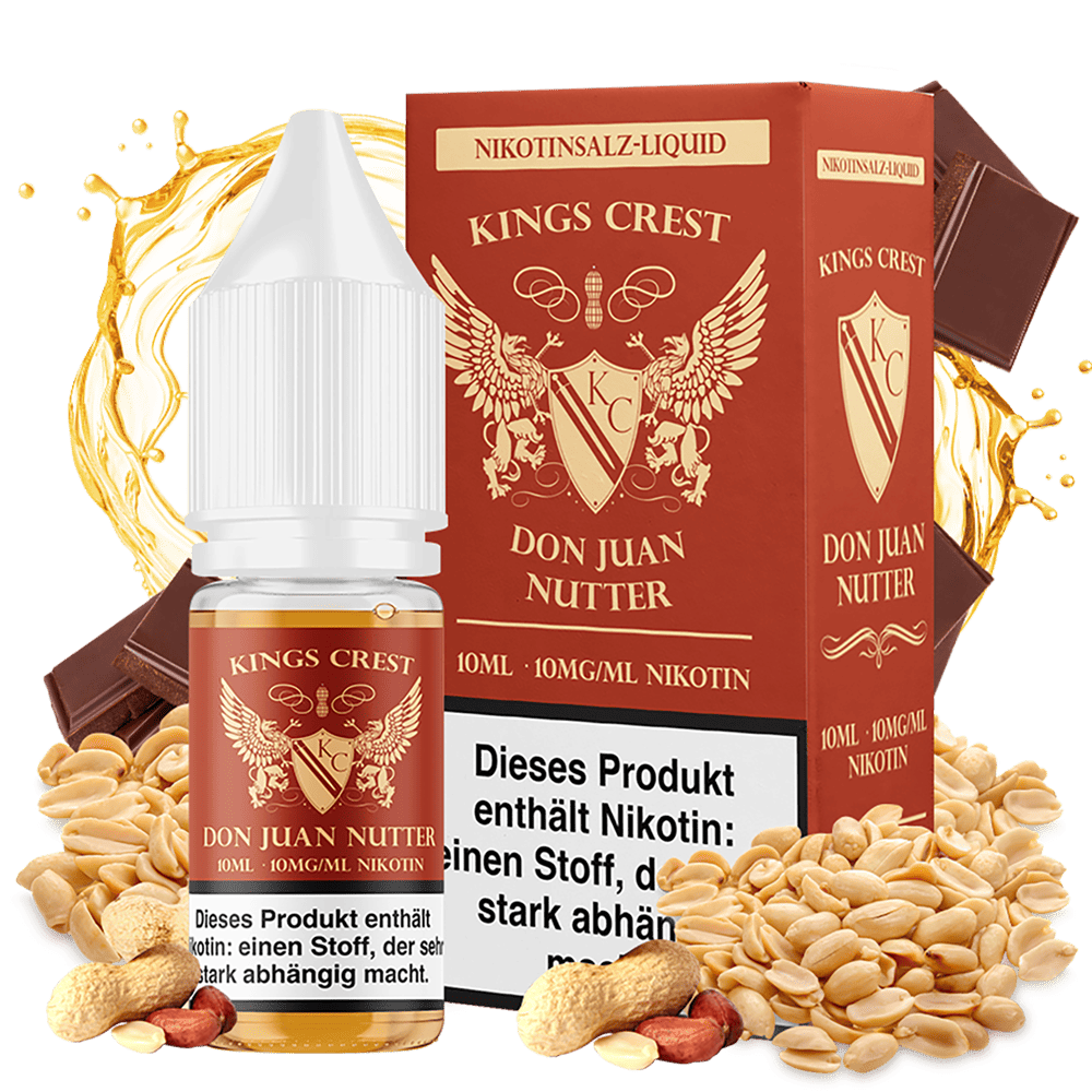 Kings Crest Nikotinsalz - Don Juan Nutter - 10mg Kings Crest Nikotinsalz - Don Juan Nutter - 10mg