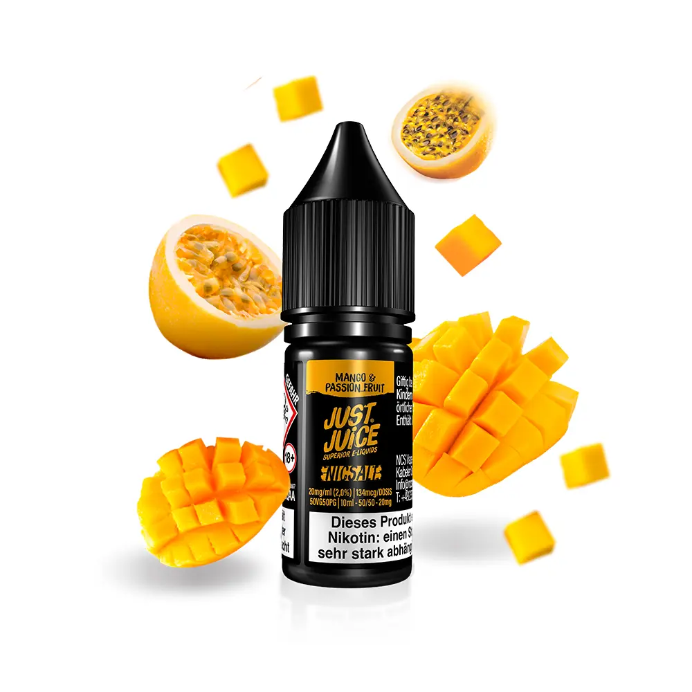 Just Juice Nikotinsalz - Mango & Passion Fruit - 10ml 20mg 