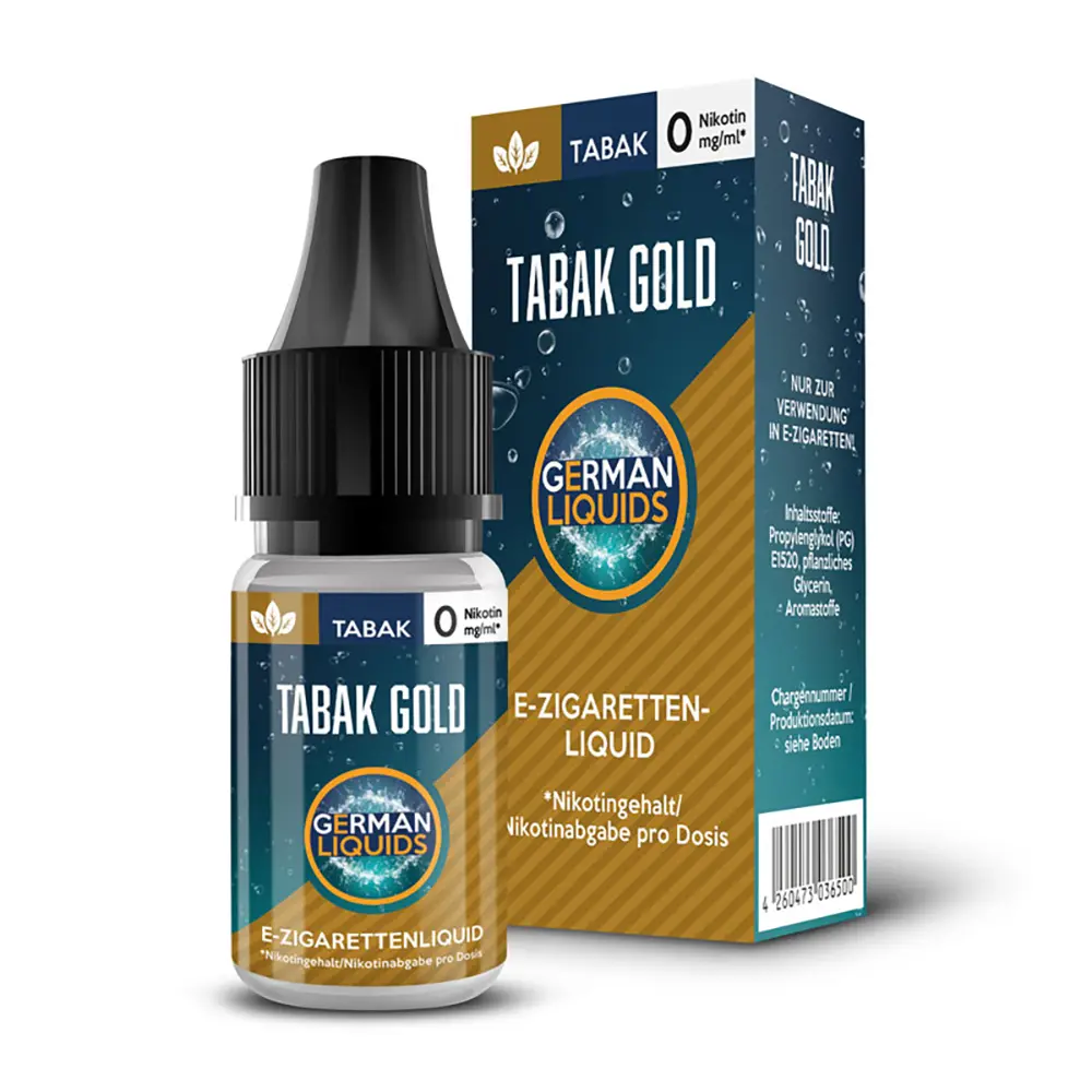 Liquid Tabak Gold 0mg - German Liquids Liquid Tabak Gold 0mg - German Liquids