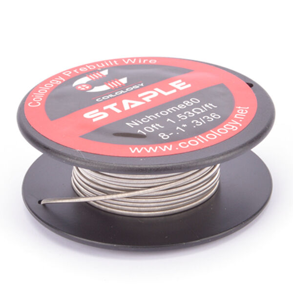 Coilology Staple Nichrome Spule (10ft) 8-0,1*0,3/36 Coilology Staple Nichrome Spule (10ft) 8-0,1*0,3/36