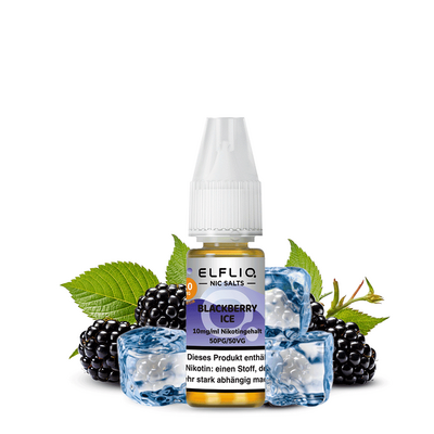 Elfliq by Elfbar Nikotinsalz - Blackberry Ice - Liquid 10mg 10ml C Elfliq by Elfbar Nikotinsalz - Blackberry Ice - Liquid 10mg 10ml C
