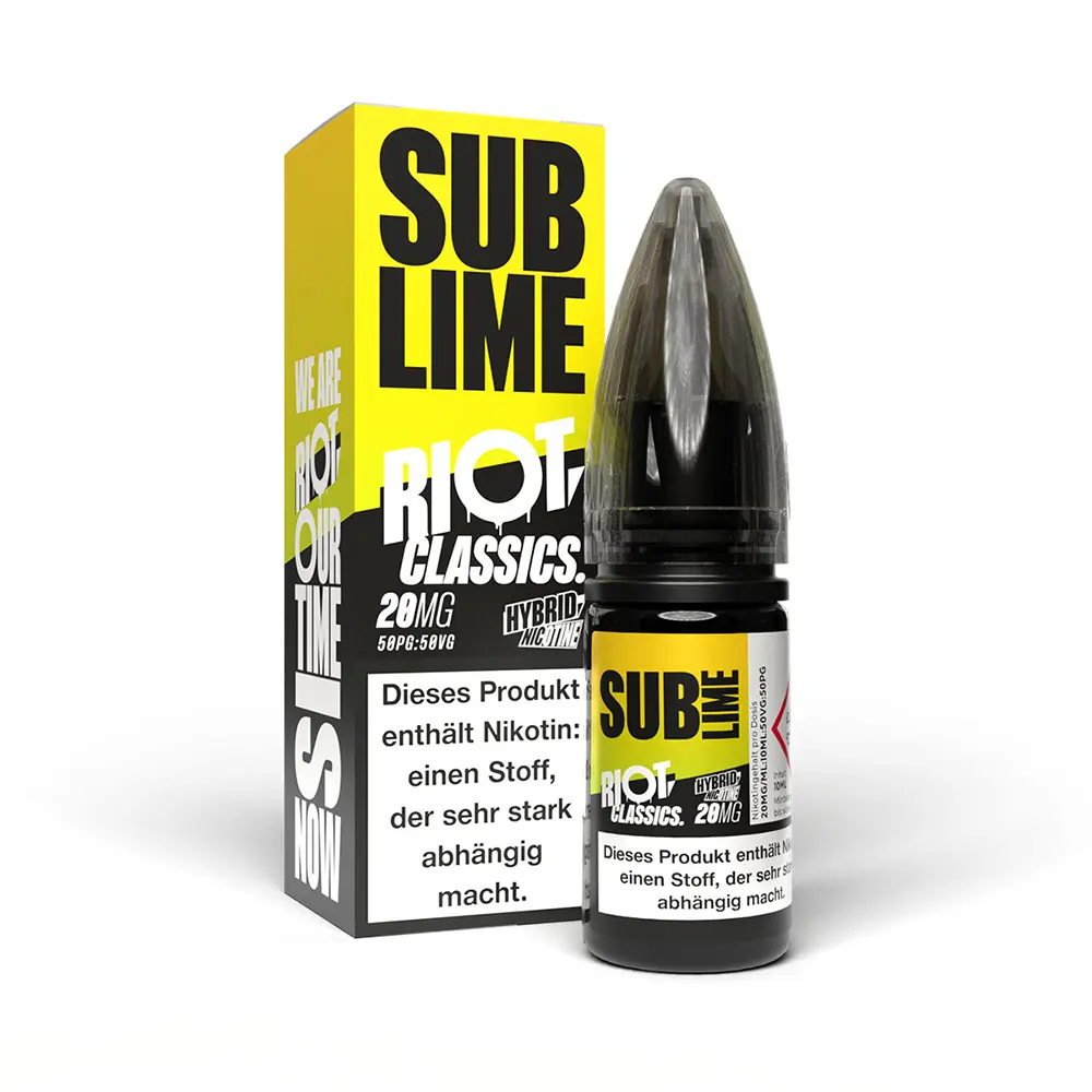 Liquid Sublime - RIOT Classics Hybrid Nikotinsalz 20mg Liquid Sublime - RIOT Classics Hybrid Nikotinsalz 20mg