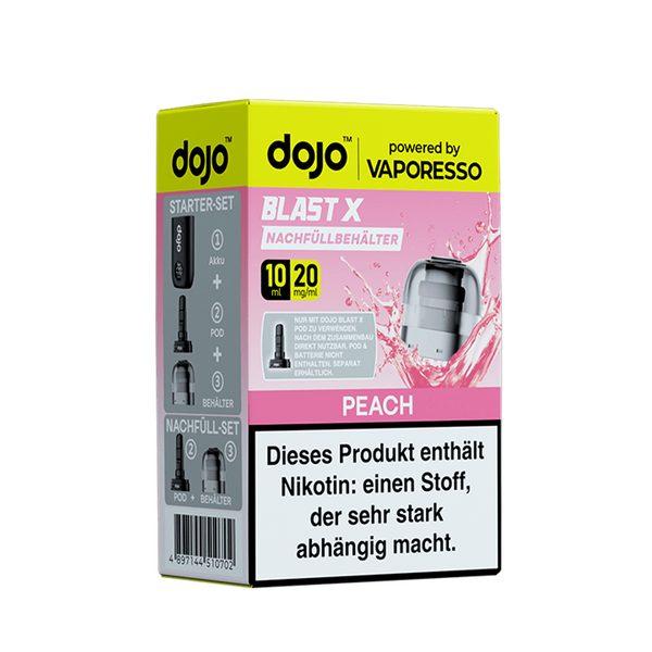 Vaporesso dojo Blast X Einweg Pod - Peach - 20mg Vaporesso dojo Blast X Einweg Pod - Peach - 20mg