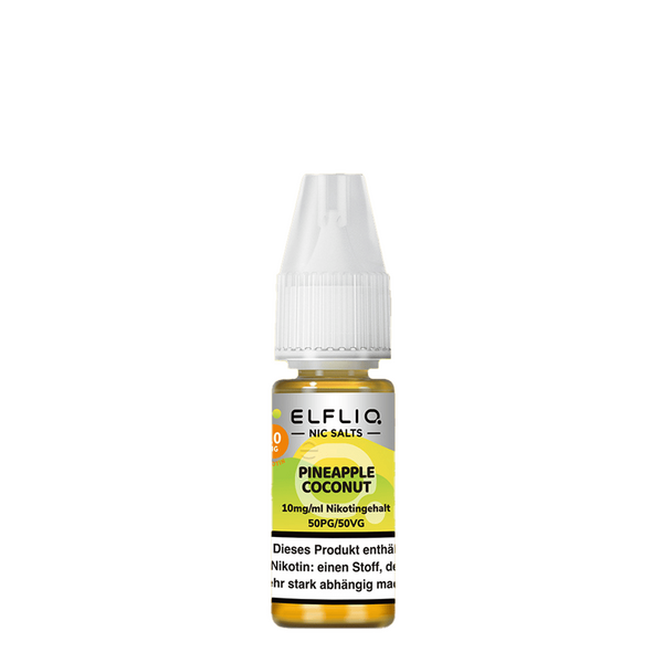 Elfliq by Elfbar Nikotinsalz - Pineapple Coconut - Liquid 10mg Elfliq by Elfbar Nikotinsalz - Pineapple Coconut - Liquid 10mg
