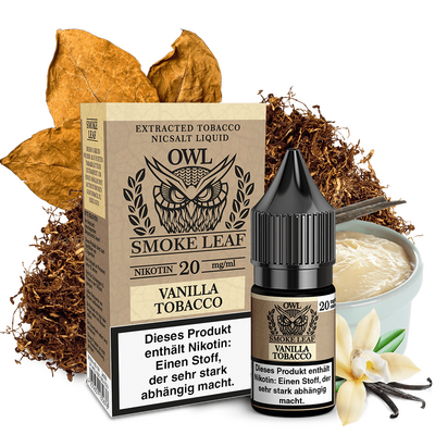 Liquid Vanilla Tobacco - OWL Smoke Leaf Nikotinsalz 20mg Liquid Vanilla Tobacco - OWL Smoke Leaf Nikotinsalz 20mg