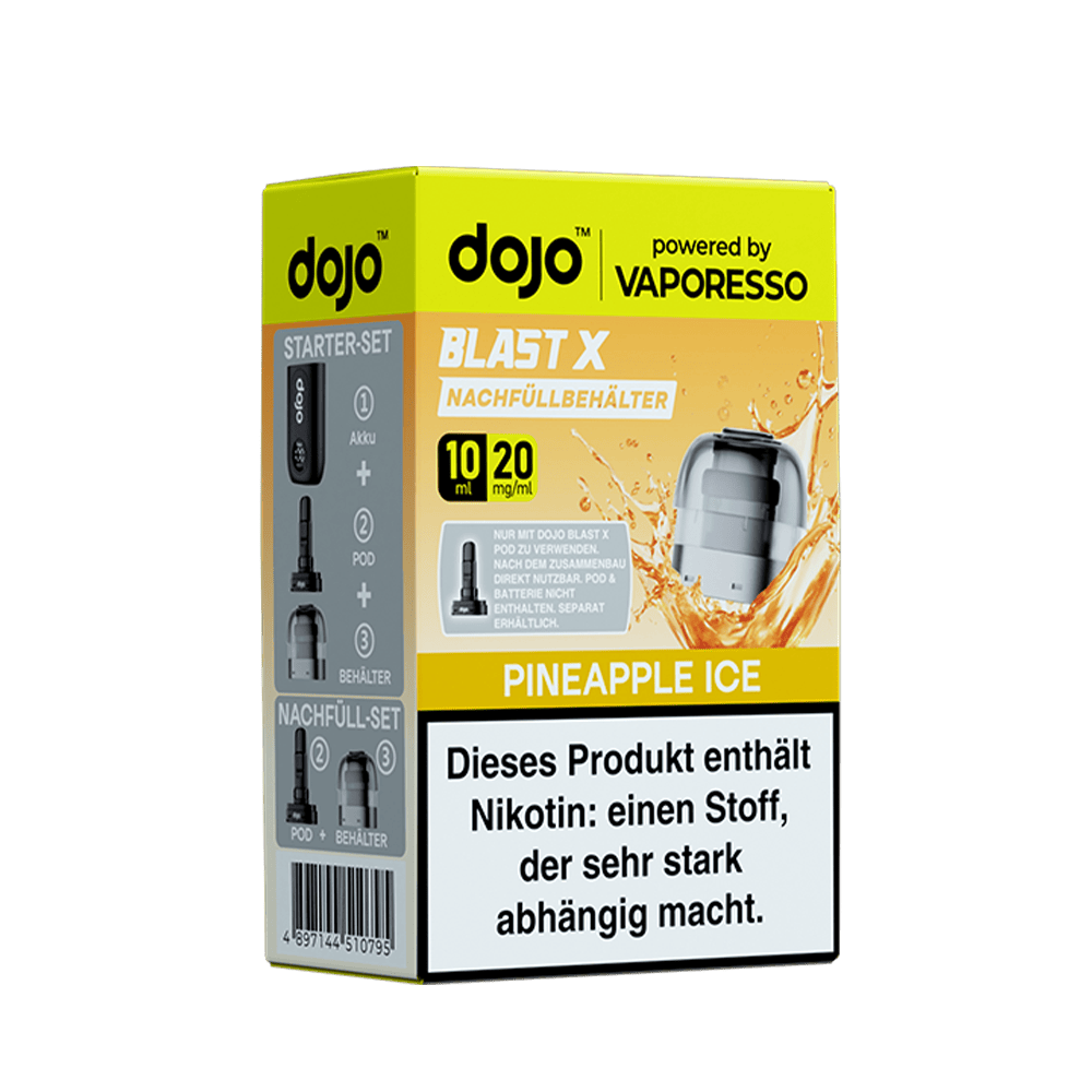 Vaporesso dojo Blast X Einweg Pod - Pineapple Ice - 20mg Nikotinsalz 10ml