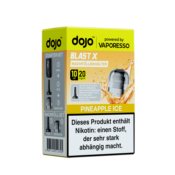 Vaporesso dojo Blast X Einweg Pod - Pineapple Ice - 20mg Nikotinsalz 10ml