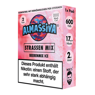 Almassiva Einweg Pod Strassen Mix 17mg