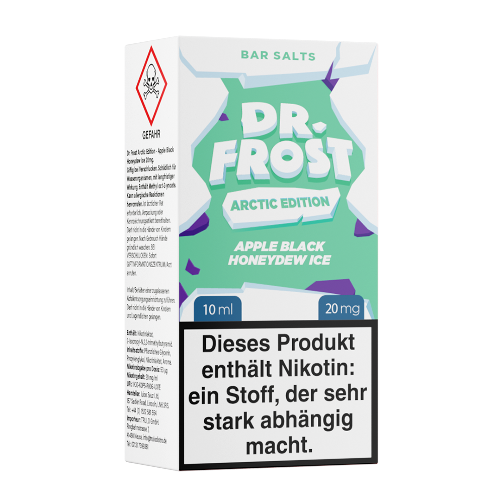 Liquid Apple Black Honeydew Ice - Dr. Frost Nikotinsalz 20mg Liquid Apple Black Honeydew Ice - Dr. Frost Nikotinsalz 20mg
