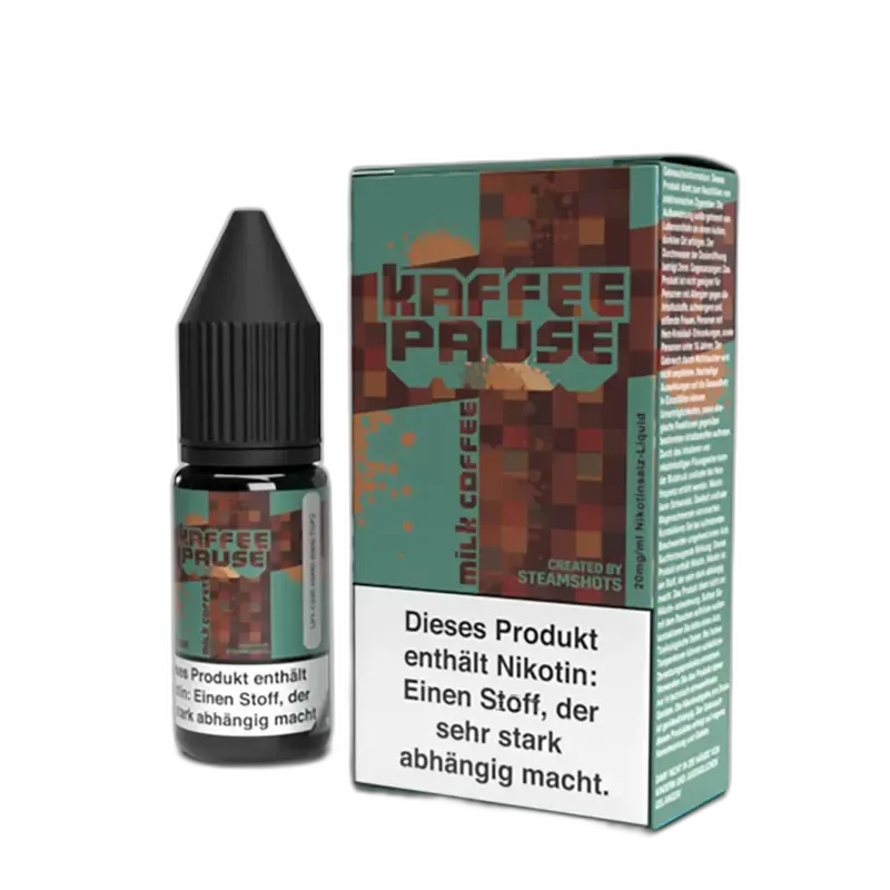 Liquid Milk & Coffee - Kaffeepause by Steamshots Nikotinsalz 20mg Liquid Milk & Coffee - Kaffeepause by Steamshots Nikotinsalz 20mg