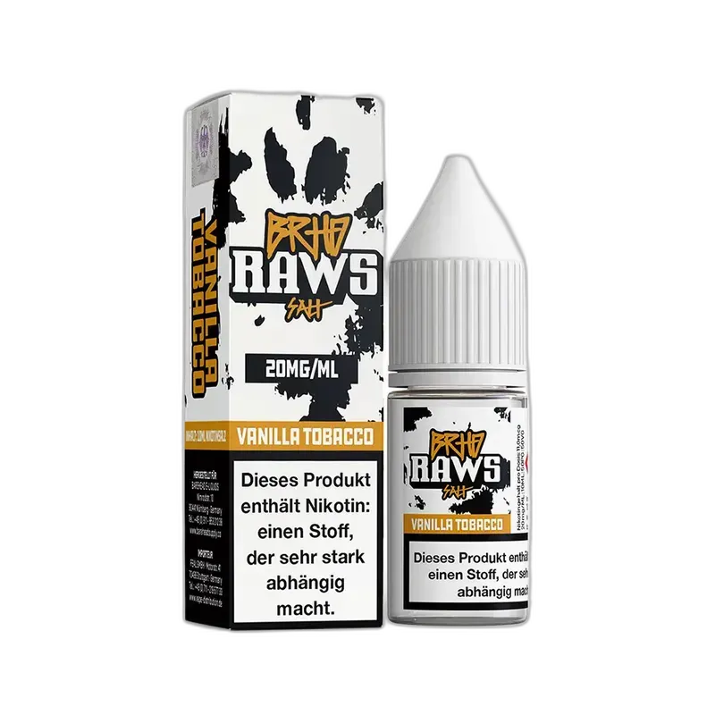Liquid Vanilla Tobacco - Barehead RAWS Hybrid Nikotinsalz Liquid Vanilla Tobacco - Barehead RAWS Hybrid Nikotinsalz