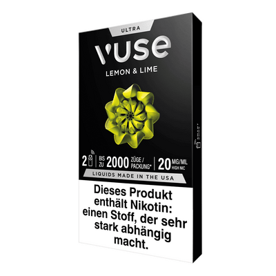 2x Vuse Ultra Pods Lemon & Lime 20mg 2x Vuse Ultra Pods Lemon & Lime 20mg