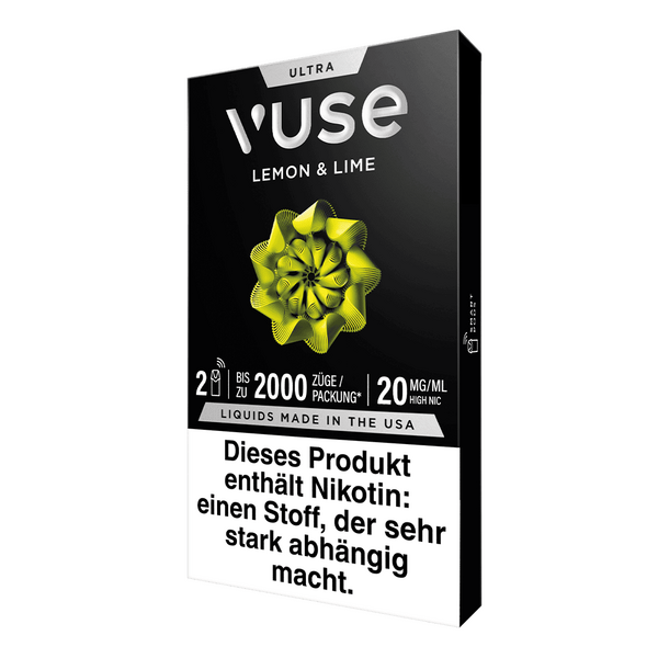 2x Vuse Ultra Pods Lemon & Lime 20mg 2x Vuse Ultra Pods Lemon & Lime 20mg