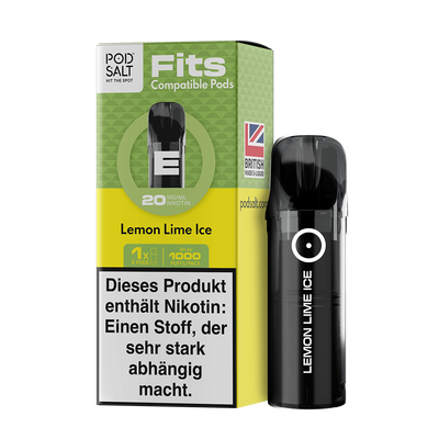 Pod Salt Fits Pods Einweg Pod - Lemon Lime Ice - 20mg Nikotinsalz 2ml