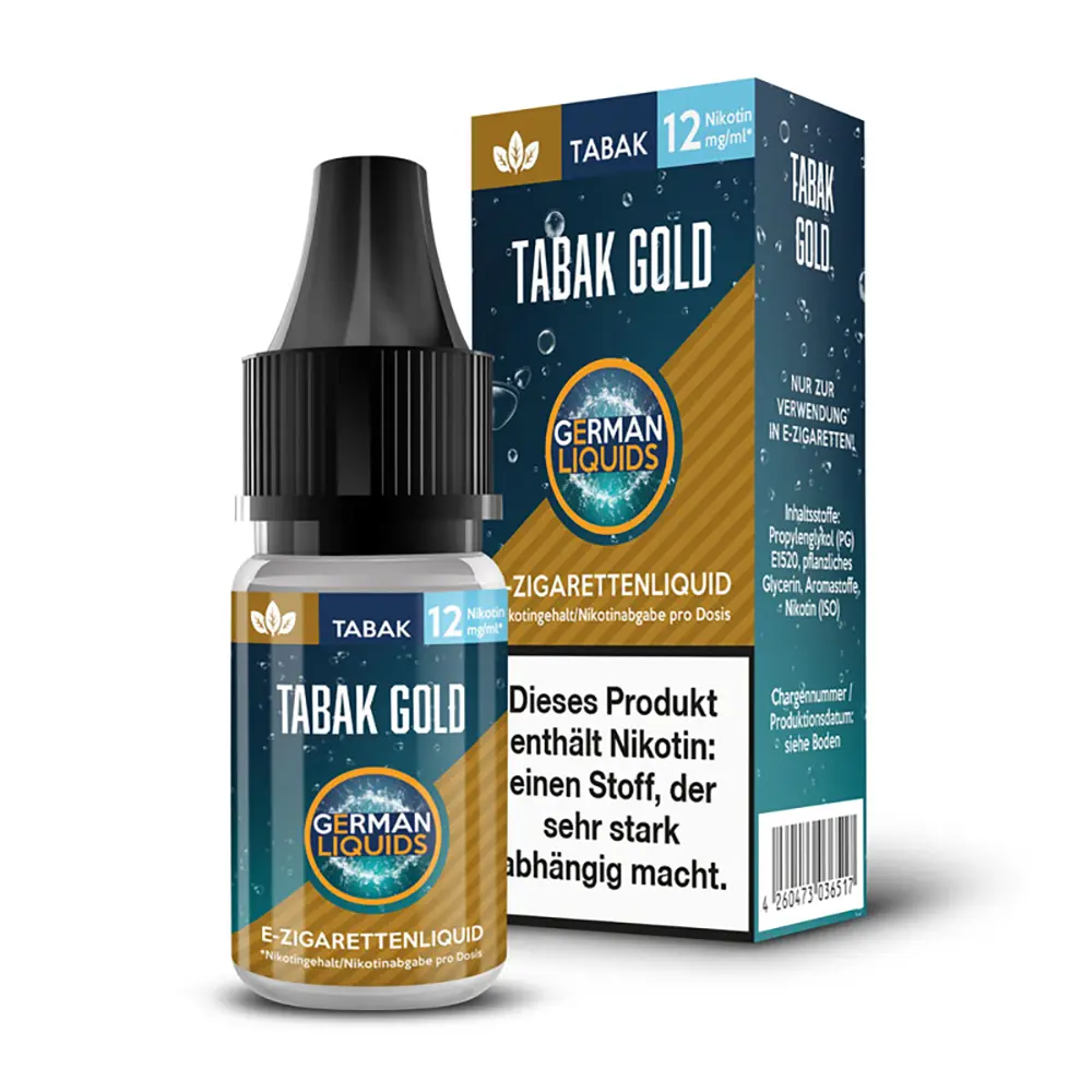 Liquid Tabak Gold 12mg - German Liquids Liquid Tabak Gold 12mg - German Liquids