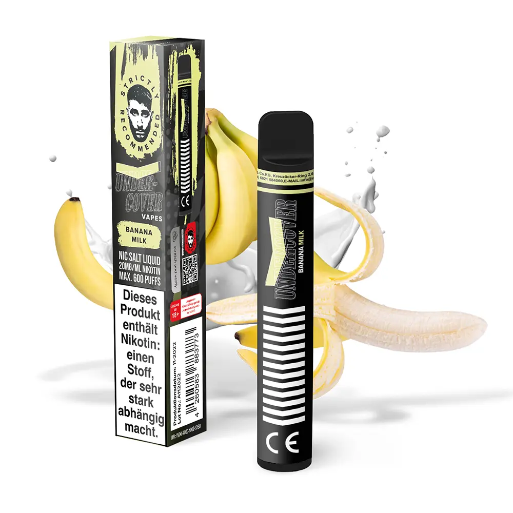Undercover Vapes Banana Milk Einweg E-Zigarette Undercover Vapes Banana Milk Einweg E-Zigarette