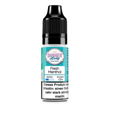 Liquid Fresh Menthol - Dinner Lady 6mg Liquid Fresh Menthol - Dinner Lady 6mg