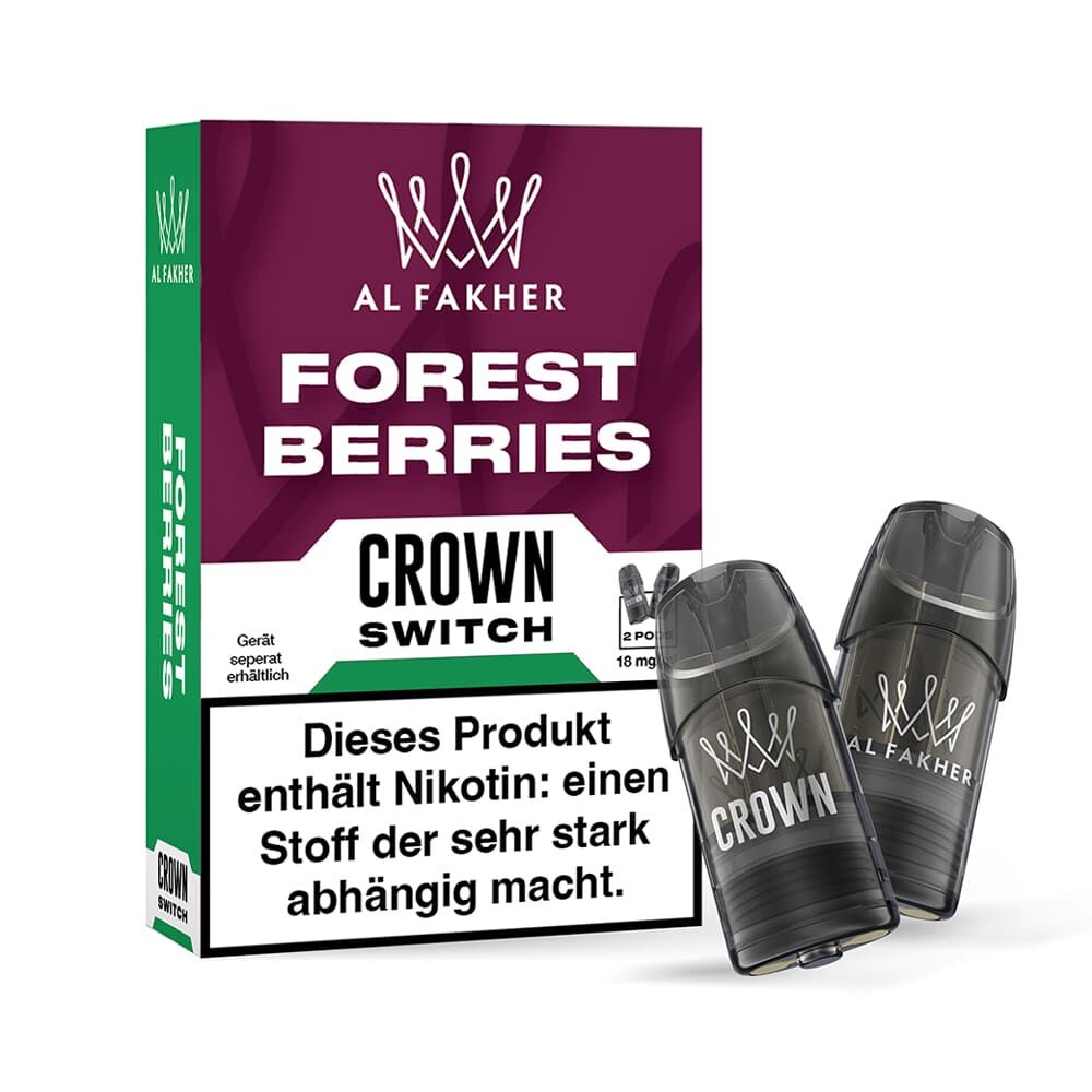Al Fakher Crown Switch Einweg Pod - Forest Berries - 18mg Nikotinsalz