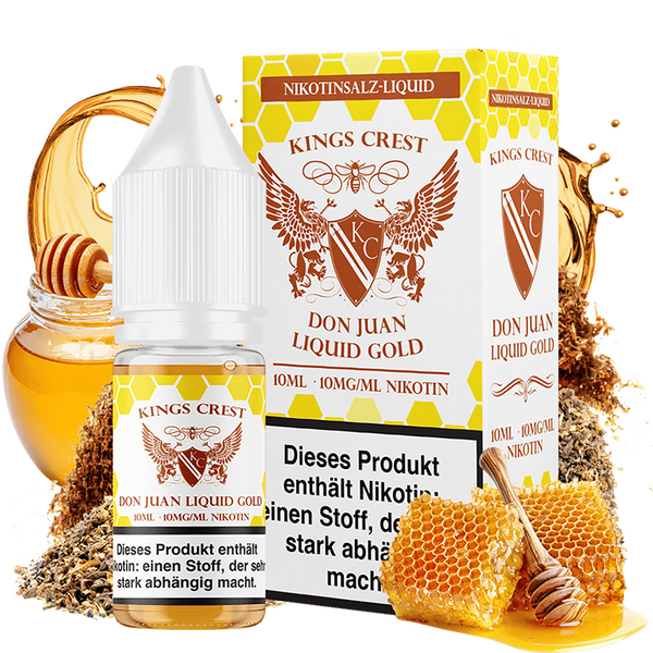 Kings Crest Nikotinsalz - Don Juan Liquid Gold - 10mg