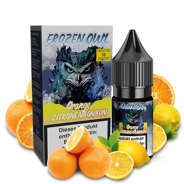 Liquid Orange Zitronenbonbon - Frozen OWL Nikotinsalz 10mg