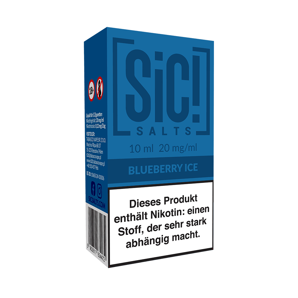 Liquid Blueberry Ice - SIC Nikotinsalz 20mg Liquid Blueberry Ice - SIC Nikotinsalz 20mg