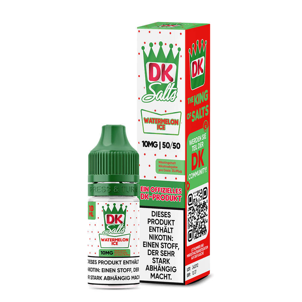 DK Salts Nikotinsalz - Watermelon Ice - Liquid 10mg 10ml  C