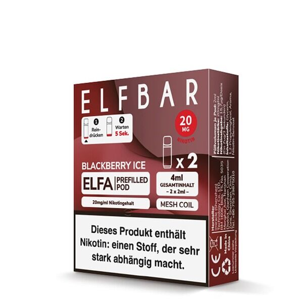 Elfbar - Elfa Pods Blackberry Ice Nikotinsalz 20mg