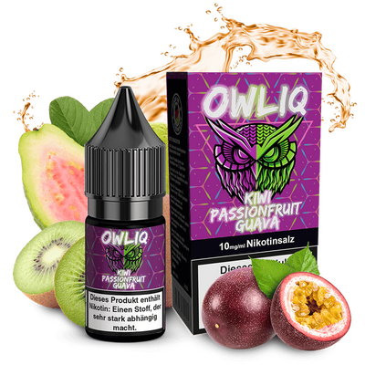 Liquid Kiwi Passionfruit Guava - OWLIQ Nikotinsalz