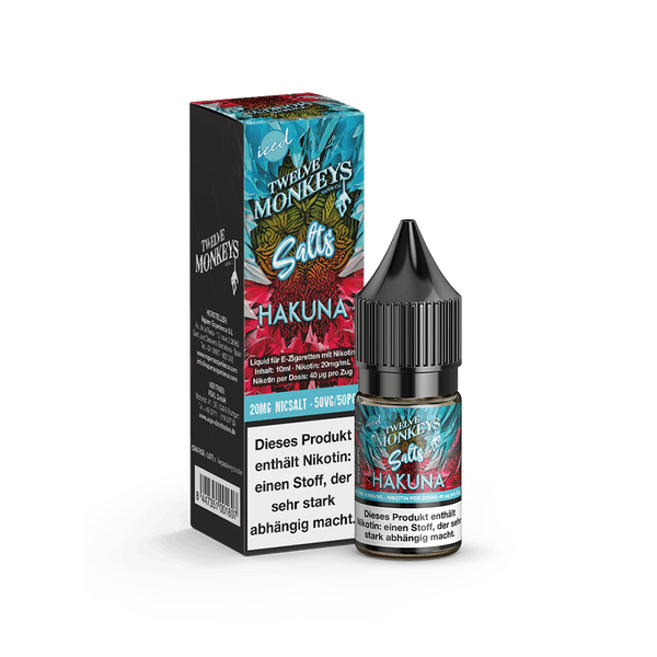 Liquid Hakuna - Twelve Monkeys Nikotinsalz 20mg Liquid Hakuna - Twelve Monkeys Nikotinsalz 20mg