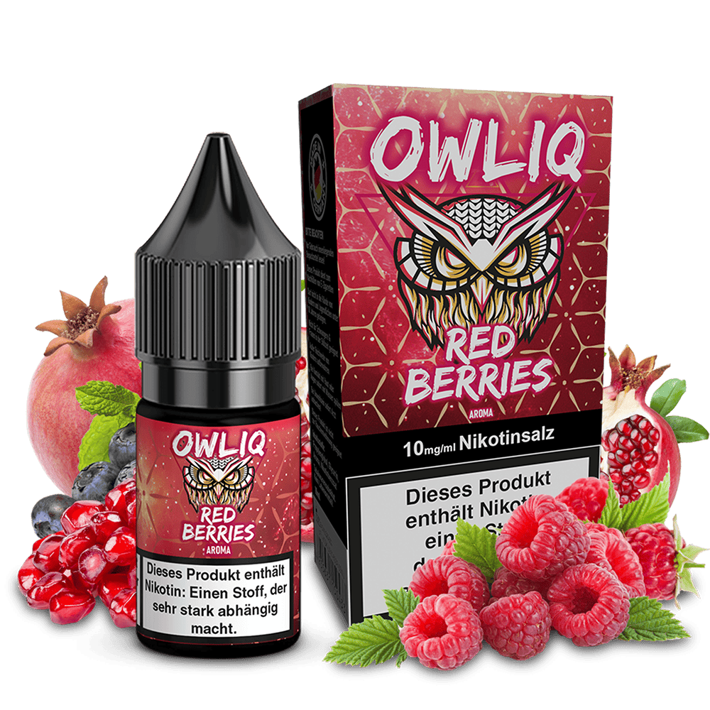 OWLIQ Nikotinsalz - Red Berries - 10ml Liquid 10mg  C