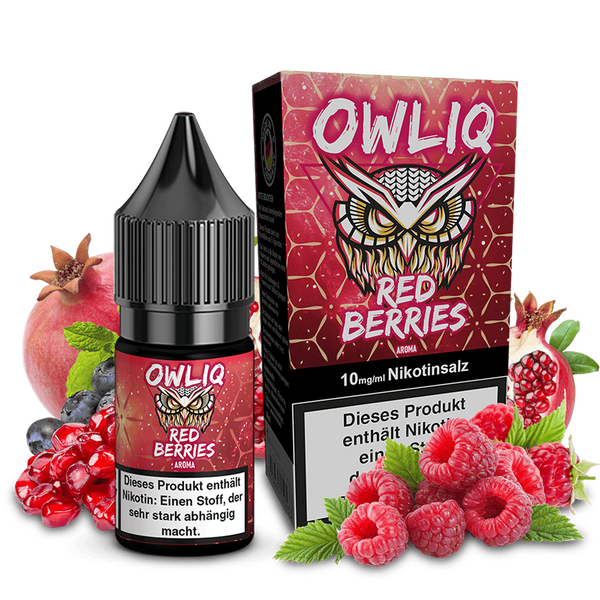 OWLIQ Nikotinsalz - Red Berries - 10ml Liquid 10mg  C