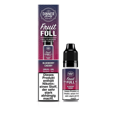 Liquid Blueberry Cherry - Dinner Lady Fruit Full Nikotinsalz 20mg