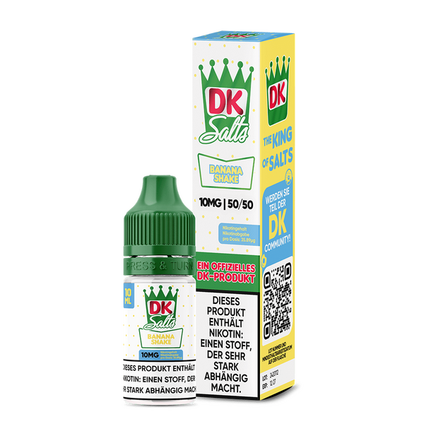 DK Salts Nikotinsalz - Banana Shake - Liquid 10mg 10ml  C