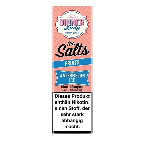 Liquid Watermelon Ice - Dinner Lady Nikotinsalz 10mg