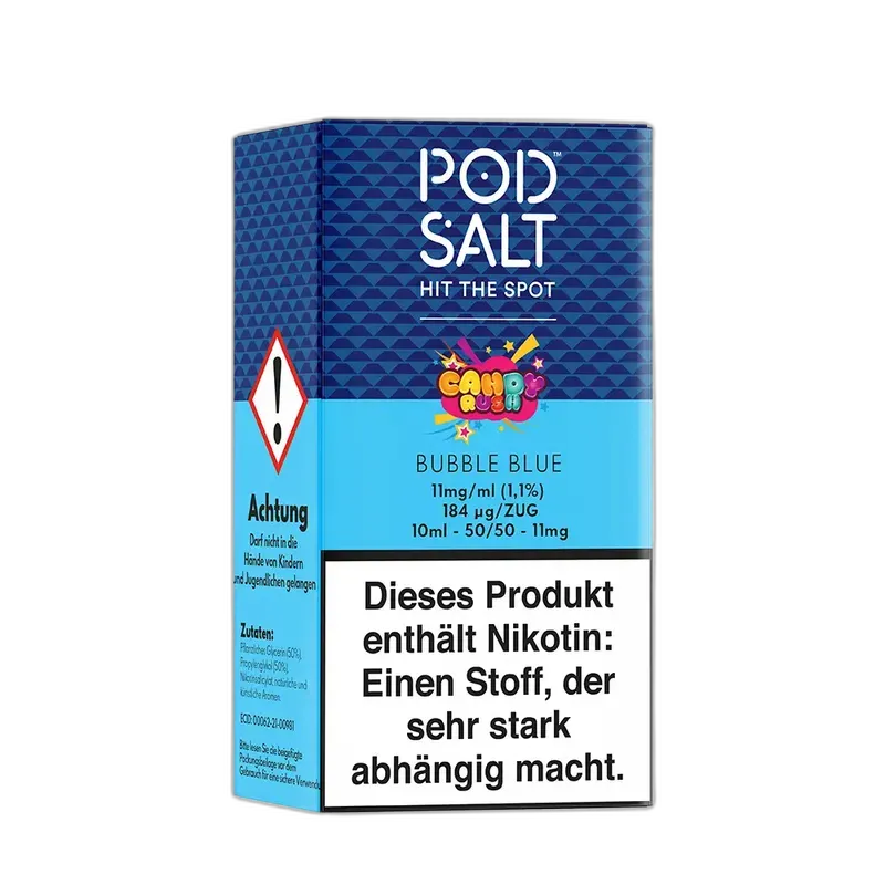 Liquid Bubble Blue - Pod Salt Fusion Nikotinsalz 11mg Liquid Bubble Blue - Pod Salt Fusion Nikotinsalz 11mg
