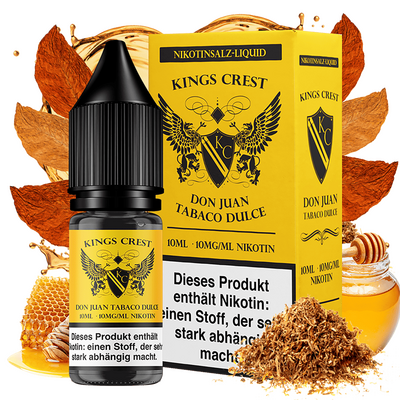 Kings Crest Nikotinsalz - Don Juan Tobaco Dulce - 10mg