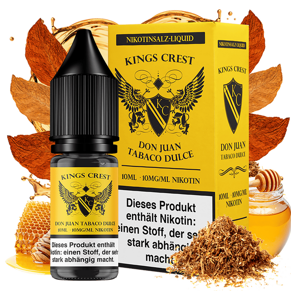 Kings Crest Nikotinsalz - Don Juan Tobaco Dulce - 10mg