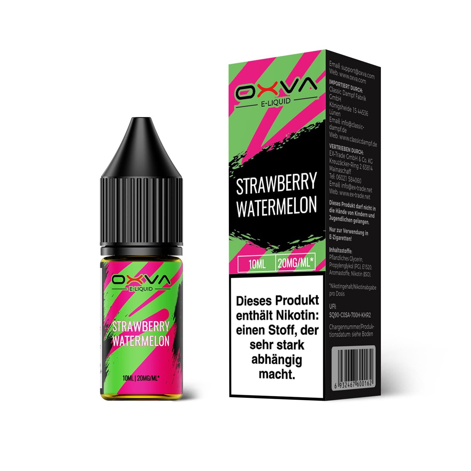 Liquid Strawberry Watermelon - Oxva E-Liquid Nikotinsalz 20mg Liquid Strawberry Watermelon - Oxva E-Liquid Nikotinsalz 20mg
