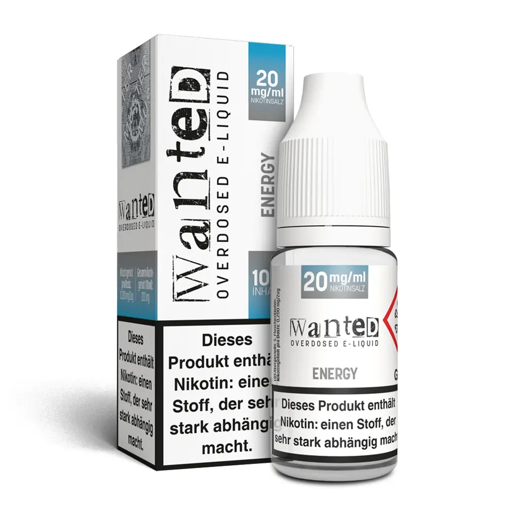 Wanted Energy Overdosed 10ml Nikotinsalzliquid Wanted Energy Overdosed 10ml Nikotinsalzliquid