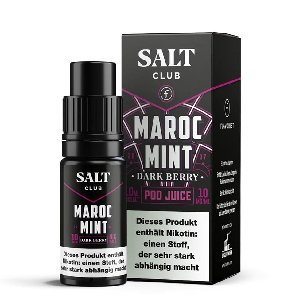 Liquid Maroc Mint Dark Berry - Flavorist Salt Club Nikotinsalz