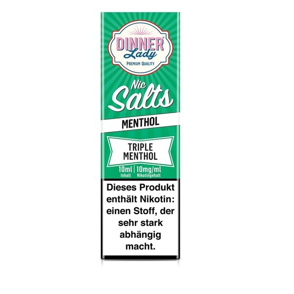 Liquid Triple Menthol - Dinner Lady Nikotinsalz 10mg Liquid Triple Menthol - Dinner Lady Nikotinsalz 10mg