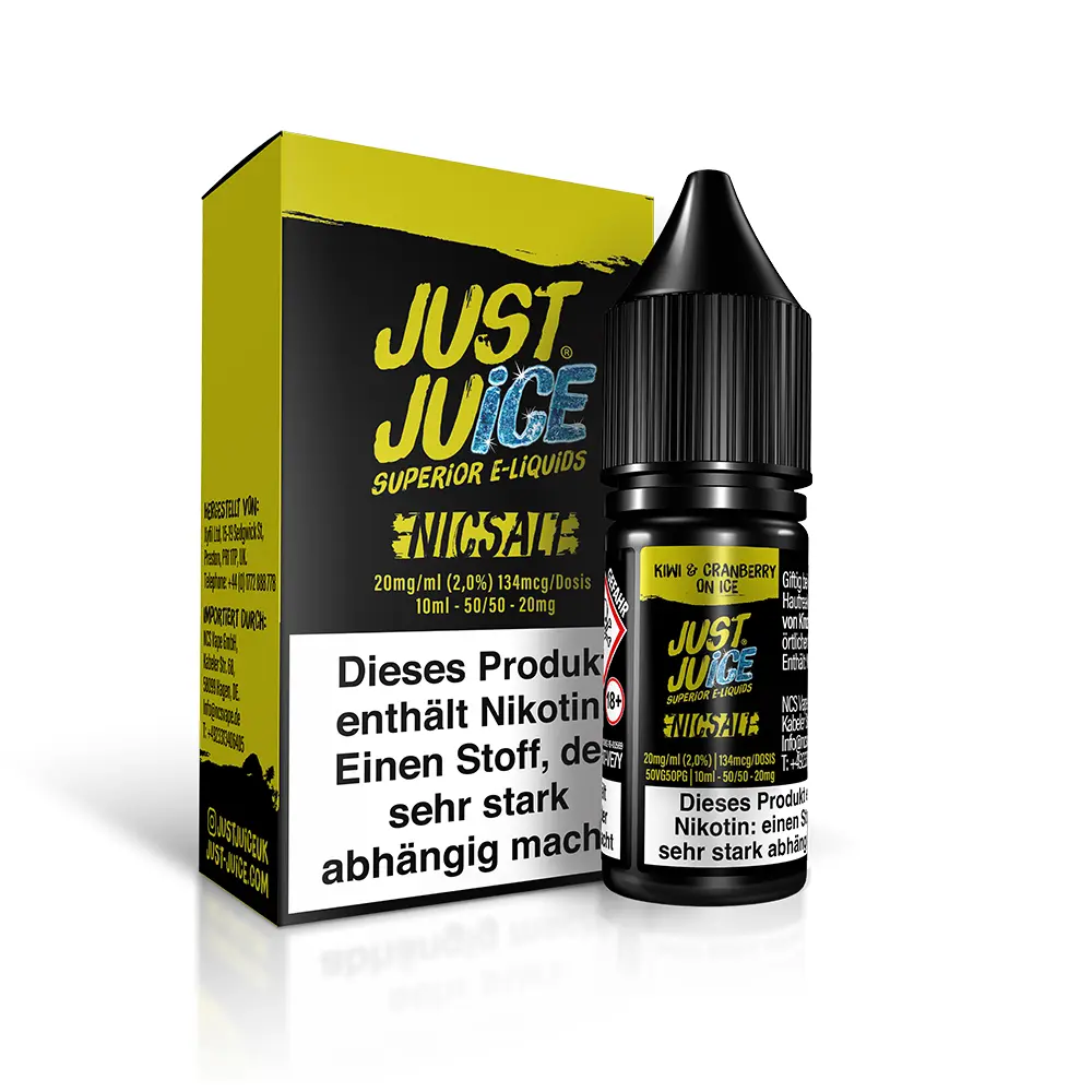 Just Juice Nikotinsalz - Kiwi & Cranberry ON ICE - 10ml 