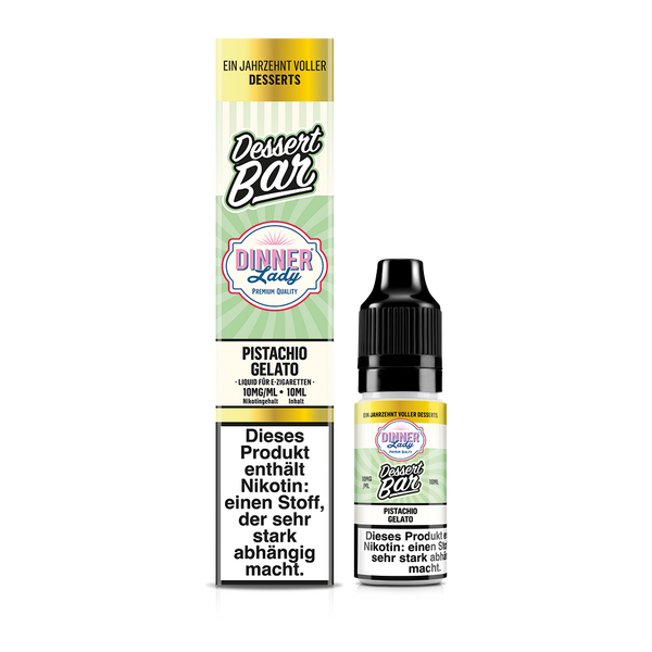 Dinner Lady Nikotinsalz Pistachio Gelato 50/50 10ml Liquid 10mg Dinner Lady Nikotinsalz Pistachio Gelato 50/50 10ml Liquid 10mg