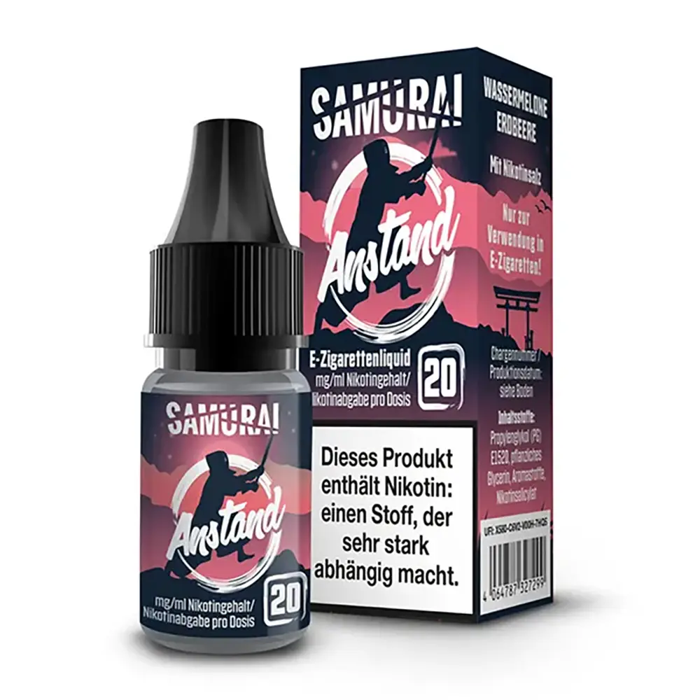 Liquid Anstand - Samurai Nikotinsalz 20mg Liquid Anstand - Samurai Nikotinsalz 20mg