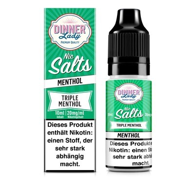 Liquid Triple Menthol - Dinner Lady Nikotinsalz 20mg Liquid Triple Menthol - Dinner Lady Nikotinsalz 20mg