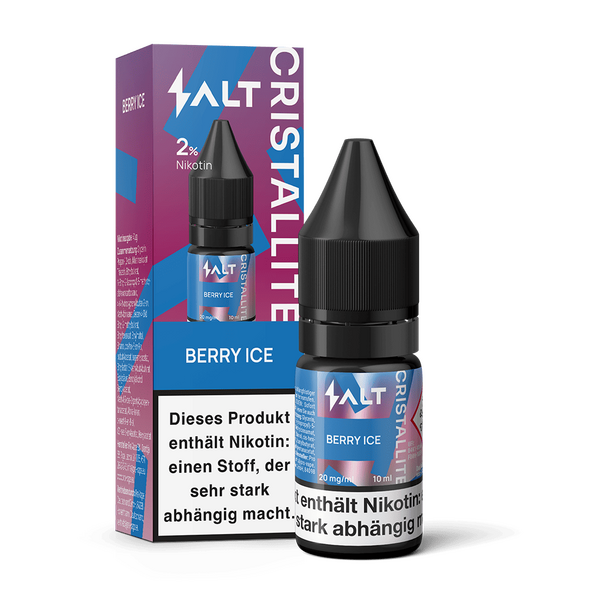 SALT Cristallite Nikotinsalz - Berry Ice - 10ml Liquid 20mg C SALT Cristallite Nikotinsalz - Berry Ice - 10ml Liquid 20mg C