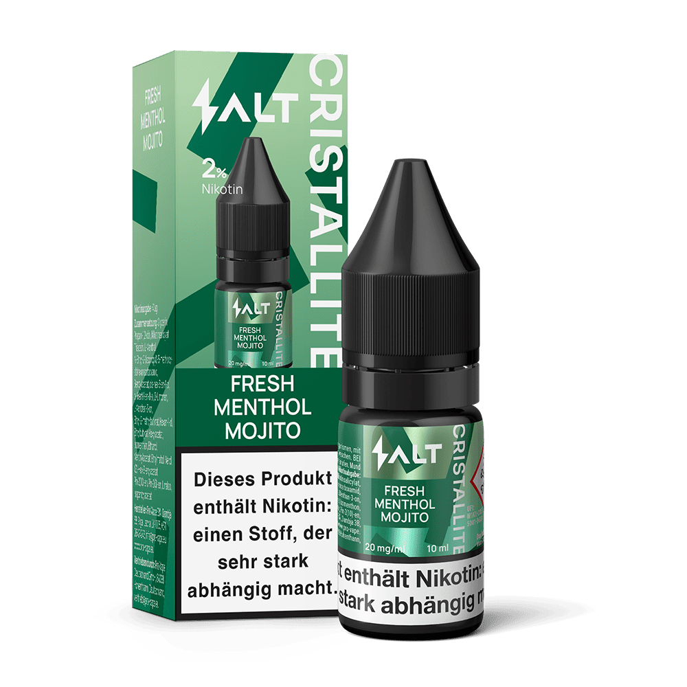 SALT Cristallite Nikotinsalz - Fresh Menthol Moijto - 10ml Liquid 20mg  C SALT Cristallite Nikotinsalz - Fresh Menthol Moijto - 10ml Liquid 20mg  C